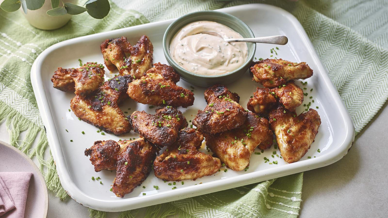 Grilled chicken wings