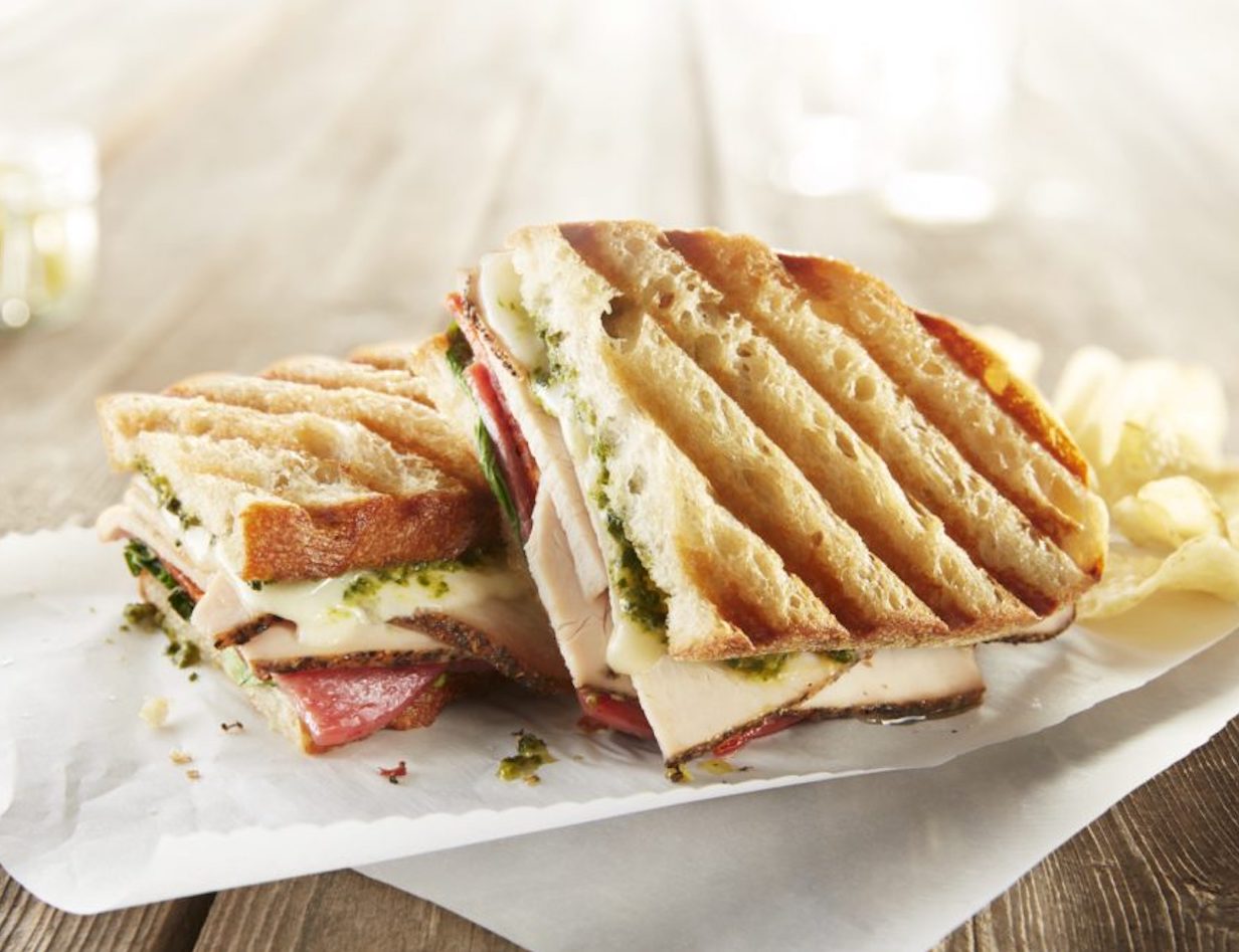 Turkey + Swiss panini